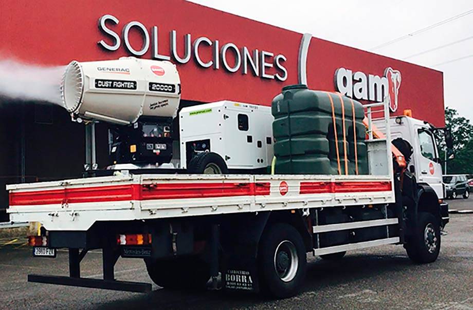 GAM, en colaboración con Grupo Lacera, ofrece desinfección certificada de instalaciones.